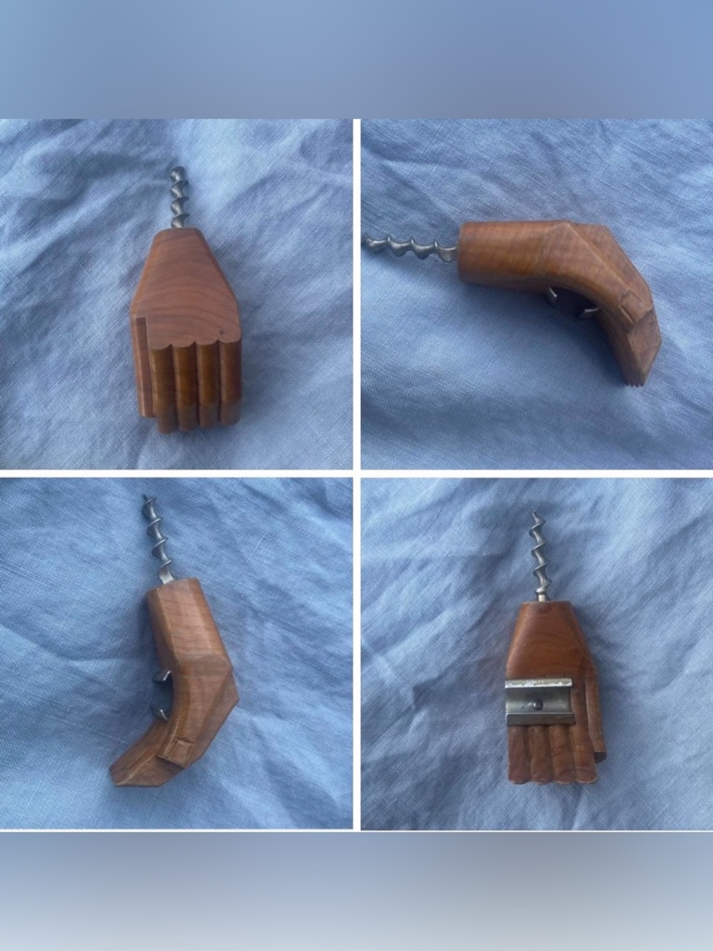 Vintage Wood Hand Bottle Opener